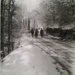 Des soldats dans la neige- Photographie ancienne