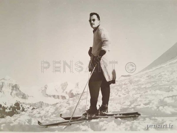 Le skieur- Photo anonyme