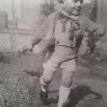 Photo d'enfant en noir et blanc