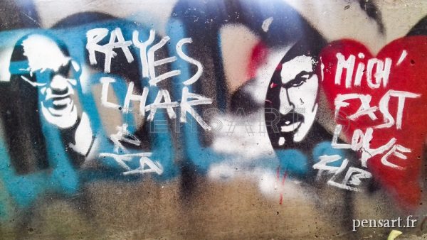 Street art- Ray Charles et Georges Michael